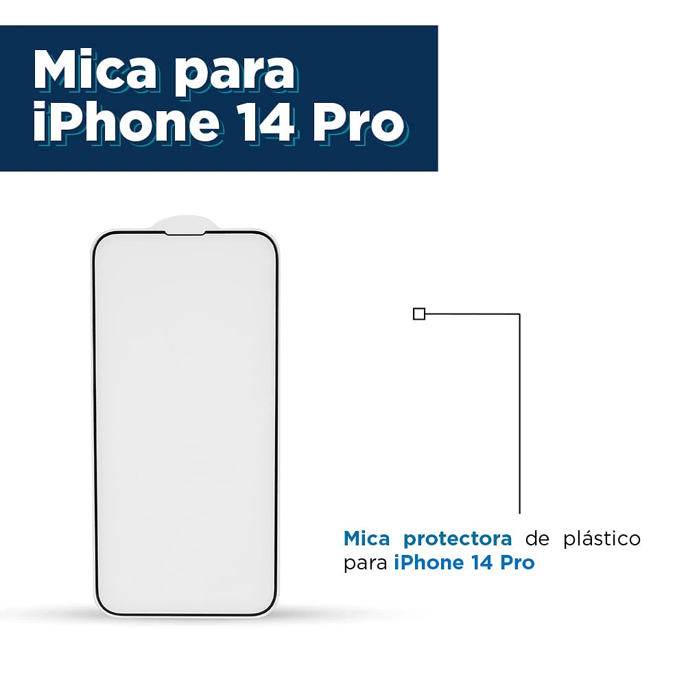 Mica Protectora Para IPhone 14 Pro HD Vidrio Templado