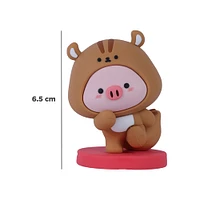 Figura De Colección Cerdita Gigi Sintético 6.5 cm