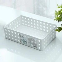 Caja De Almacenamiento Rectangular   De Diseño De Malla De Plástico   21x14x6.2 cm