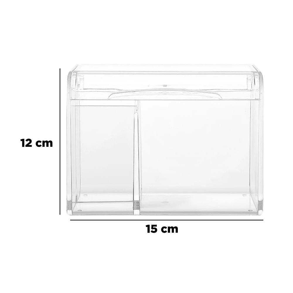 Organizador Multifuncional De Plástico Transparente 15x9x12 cm