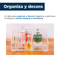 Organizador Para Cosméticos Multigrid Chico Plástico Transparente 17.2X12.9X8.3CM