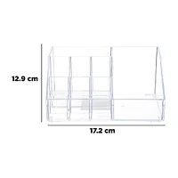 Organizador Para Cosméticos Multigrid Chico Plástico Transparente 17.2X12.9X8.3CM