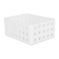 Caja De Almacenamiento Rectangular   De Diseño De Malla De Plástico   14x10.5x6.2 cm