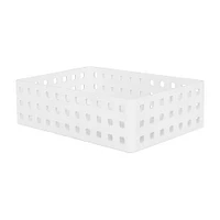 Caja De Almacenamiento Rectangular   De Diseño De Malla De Plástico   21x14x6.2 cm