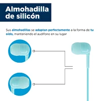 Audífonos De Cable Modelo HF236 Verde 120 cm