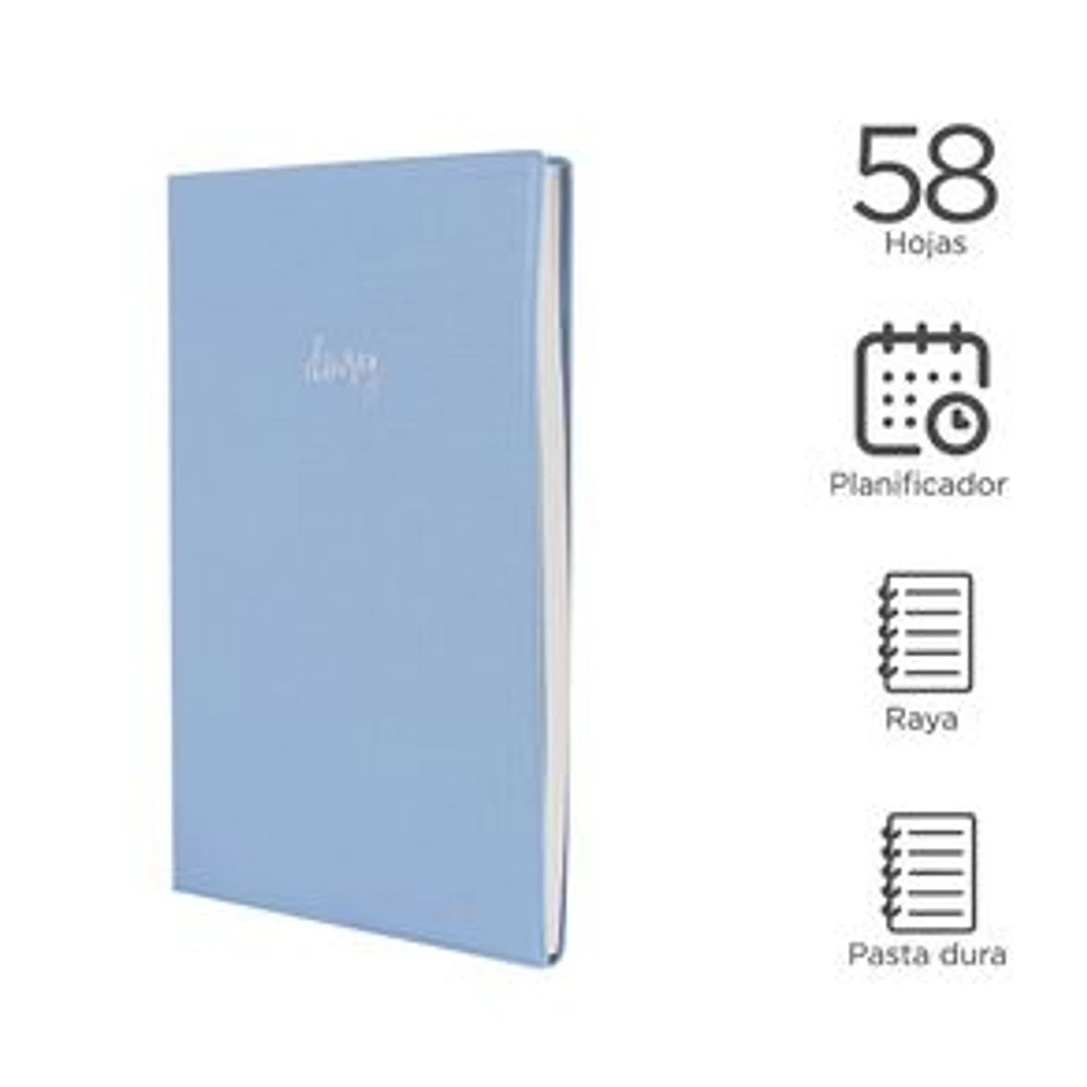 Libreta     Planificador Mensual Y Semanal   Azul 13.5x0.7x19 cm       58 Hojas