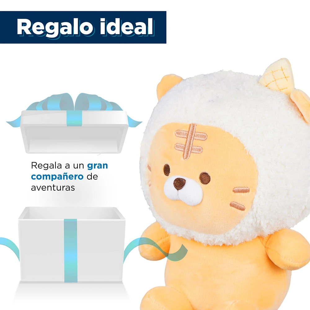 Peluche Miniso Tigre Felpa Beige 23.5x16 cm