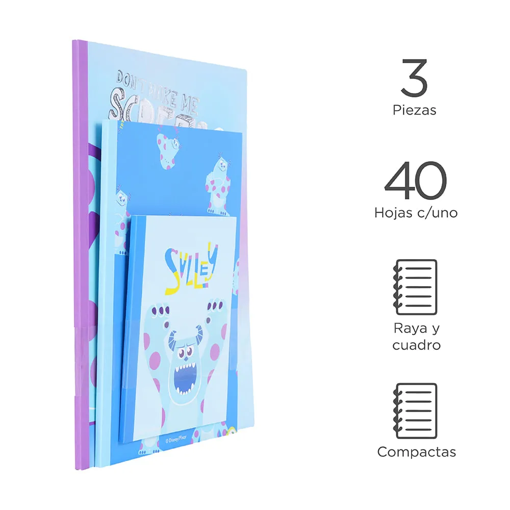 Miniso Libreta Toy Story Alíen Disney Azul 11.6x16.6 cm 128 Hojas