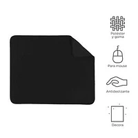 Mouse Pad 100% Poliéster Negro 24x19.5 cm