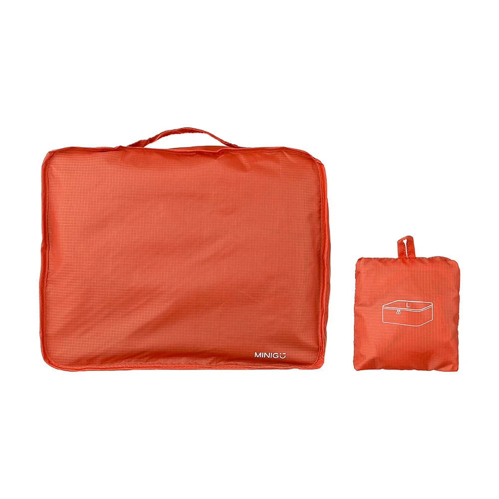 Bolsa De Viaje Portátil 100% Poliéster Naranja 43x32x12 cm