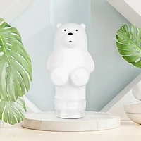 Botella De Viaje We Bare Bears Polar Silicona Blanca 10.5 cm