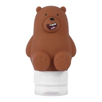 Botella De Viaje We Bare Bears Pardo Silicona Café 10.5 cm