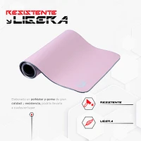 Mouse Pad Pink Gaming Poliéster Rosa 70x30 cm Iluminación RGB