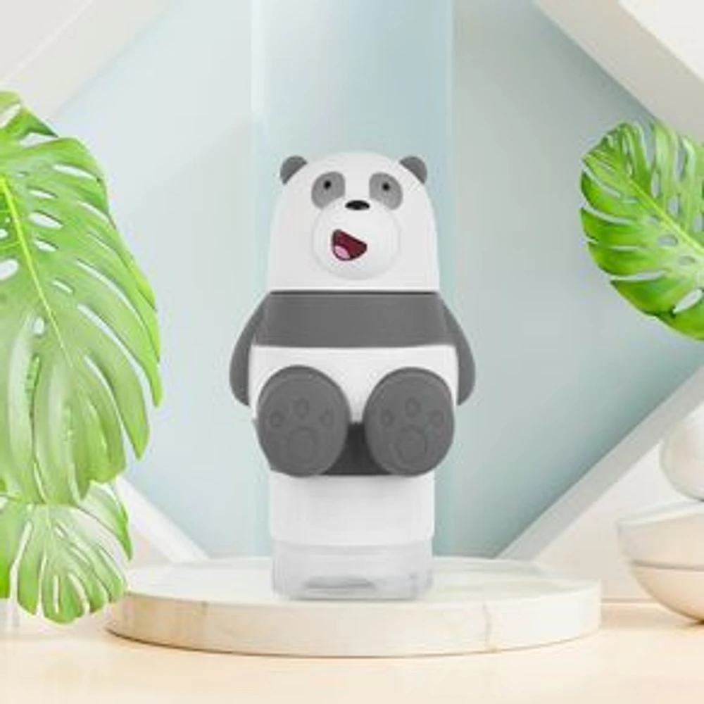 Botella De Viaje We Bare Bears Panda Silicona 10.5 cm