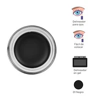 Delineador En Gel Para Ojos Color Me Negro 2.5 gr