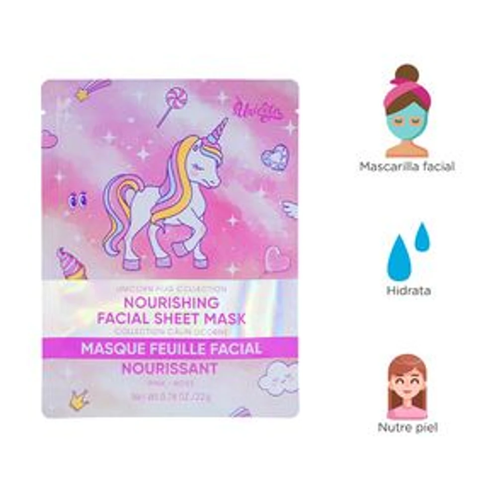 Mascarilla Facial Nutritiva Unicorn Dream Rosa 22 ml