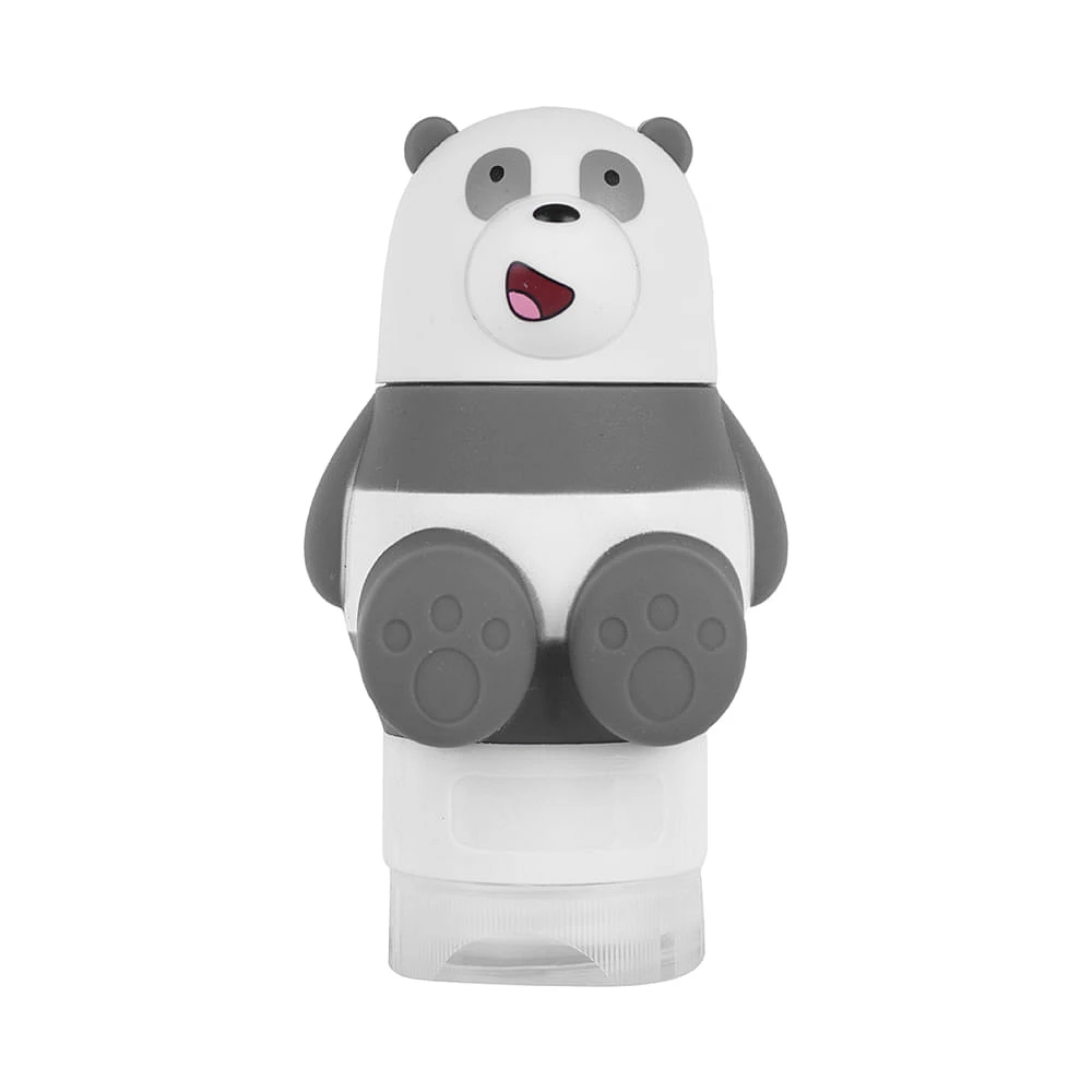 Botella De Viaje We Bare Bears Panda Silicona 10.5 cm