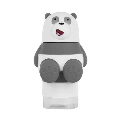Botella De Viaje We Bare Bears Panda Silicona 10.5 cm