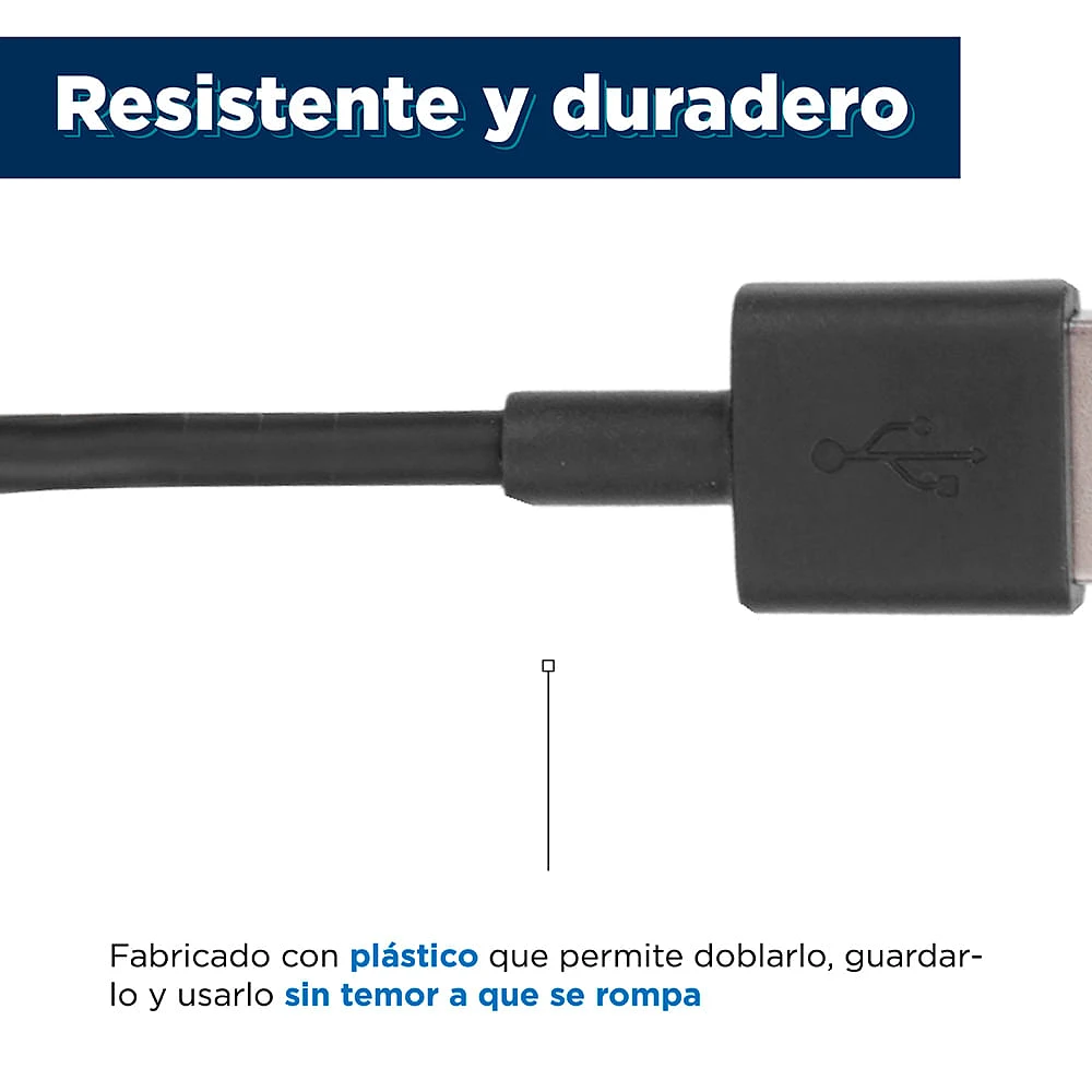Cable De Datos USB a USBC FPE Flexible Negro 2 M