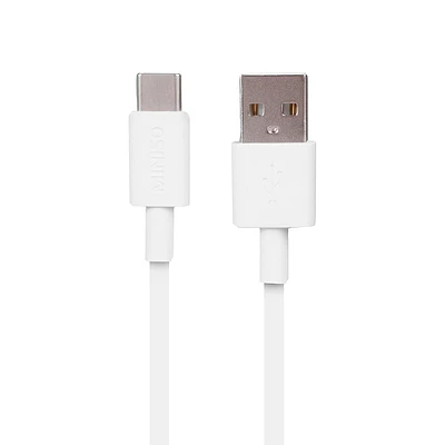 Cable De Datos USB A USBC 3A TPE Flexible Blanco 1 m