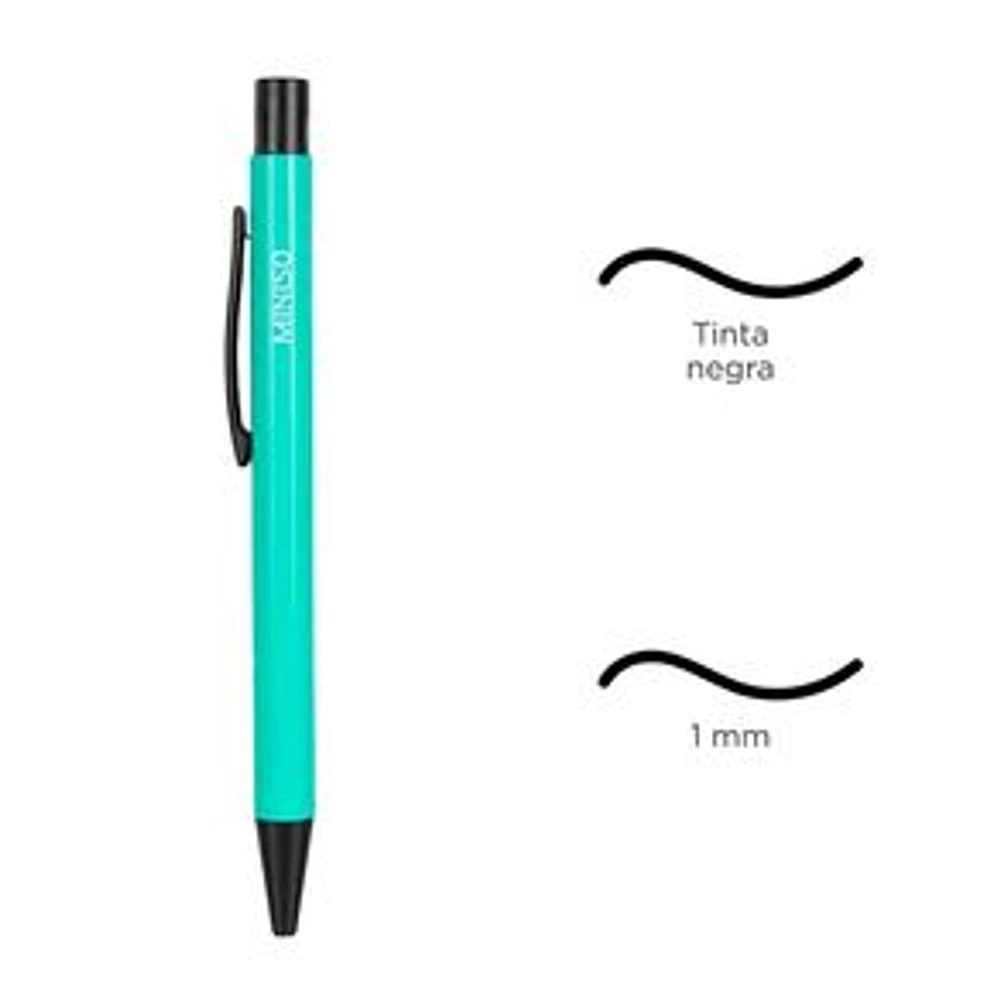 Pluma Retráctil Mecánica Verde 1.0MM