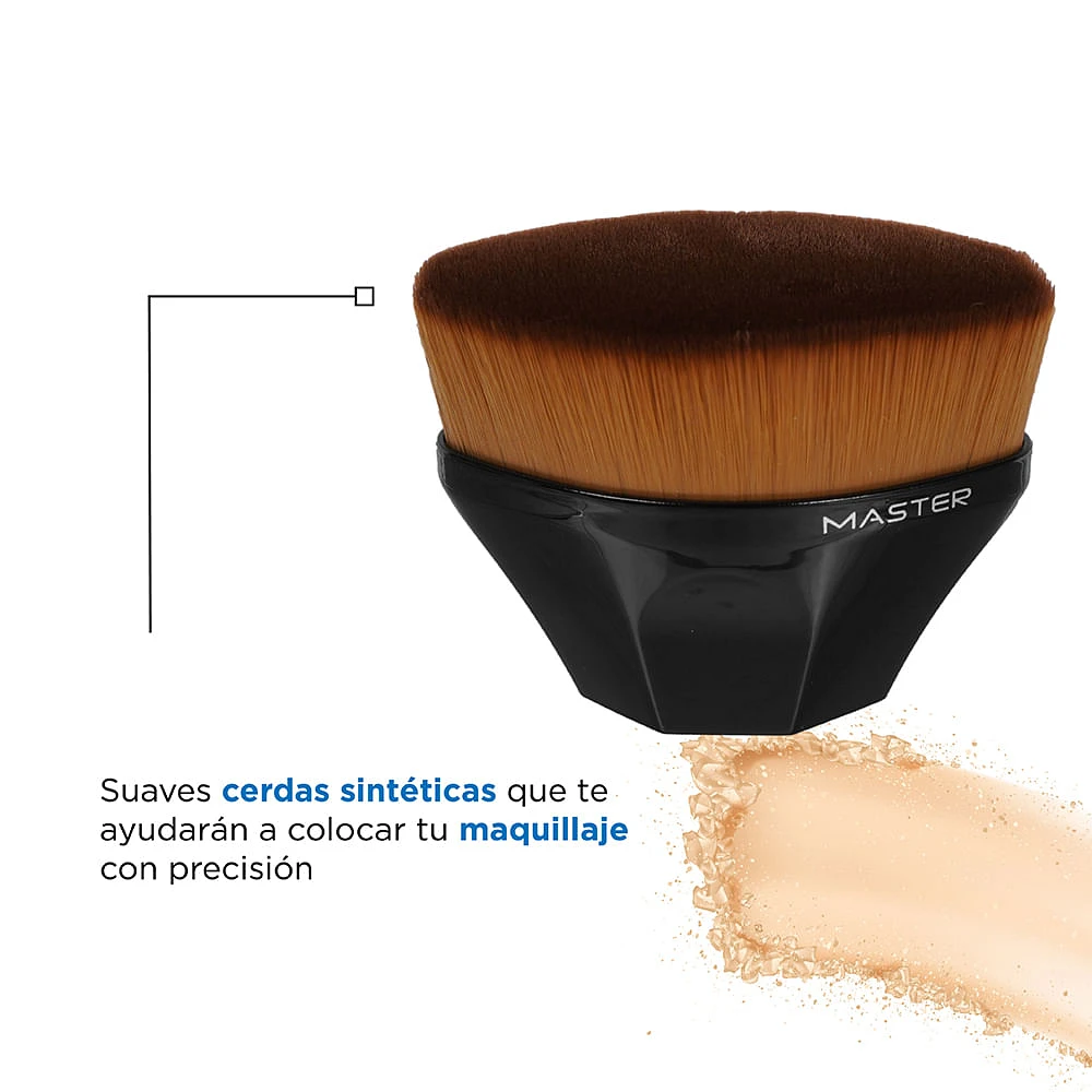 Brocha Para Base Maquillaje Negra