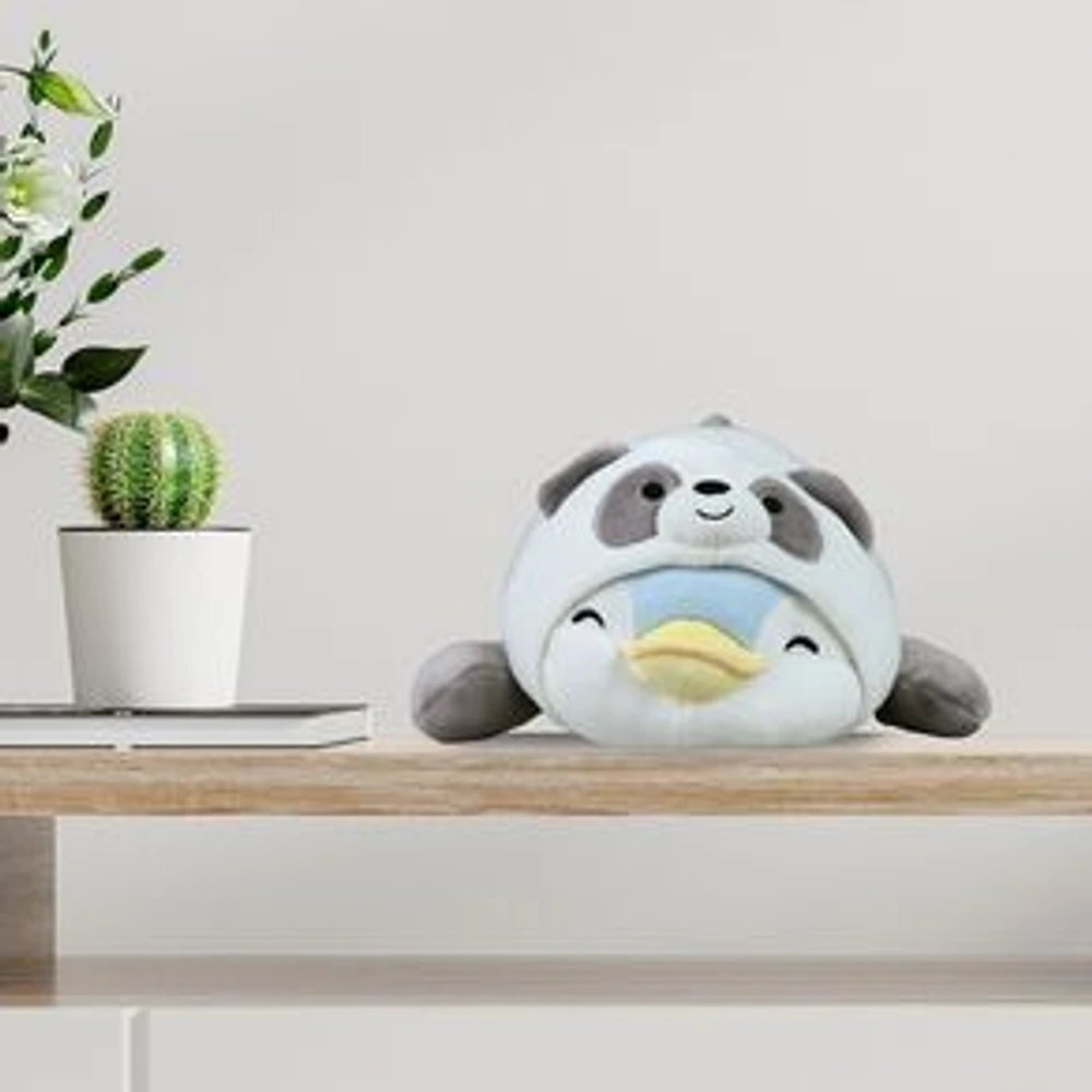 Peluche Sr. Miniso Con Disfraz De Panda Felpa 30 cm