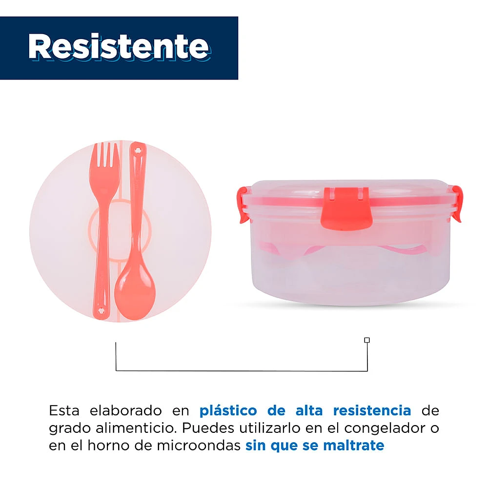 Contenedor De Alimentos       Plástico 1.1 L