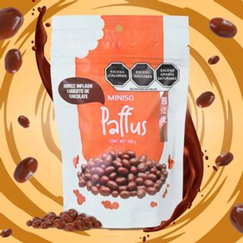 Snack Paffus Arroz Tostado E Inflado Con Chocolate 100 g