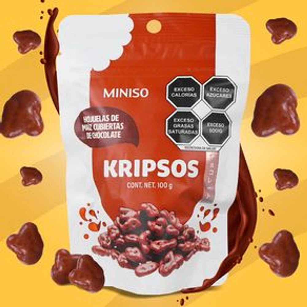 Snack Kripsos Hojuelas De Maíz Cubiertas De Chocolate 100g