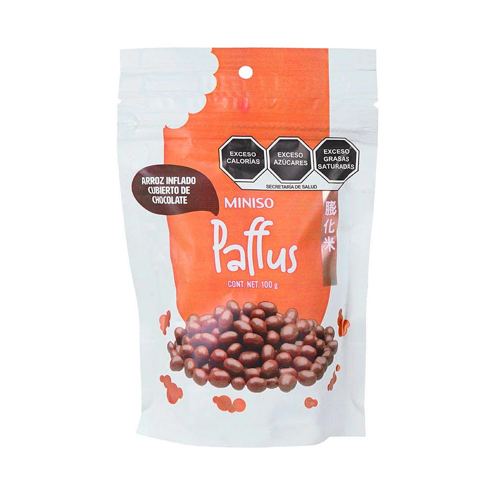 Snack Paffus Arroz Tostado E Inflado Con Chocolate 100 g