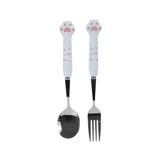 Set De Cubiertos Con Estuche MINISO De Acero Inoxidable Negro 3 Piezas