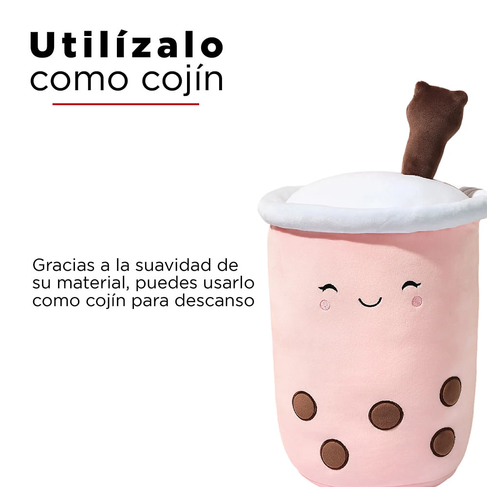 Peluche Miniso Milk Tea Felpa Rosa 24x39 cm