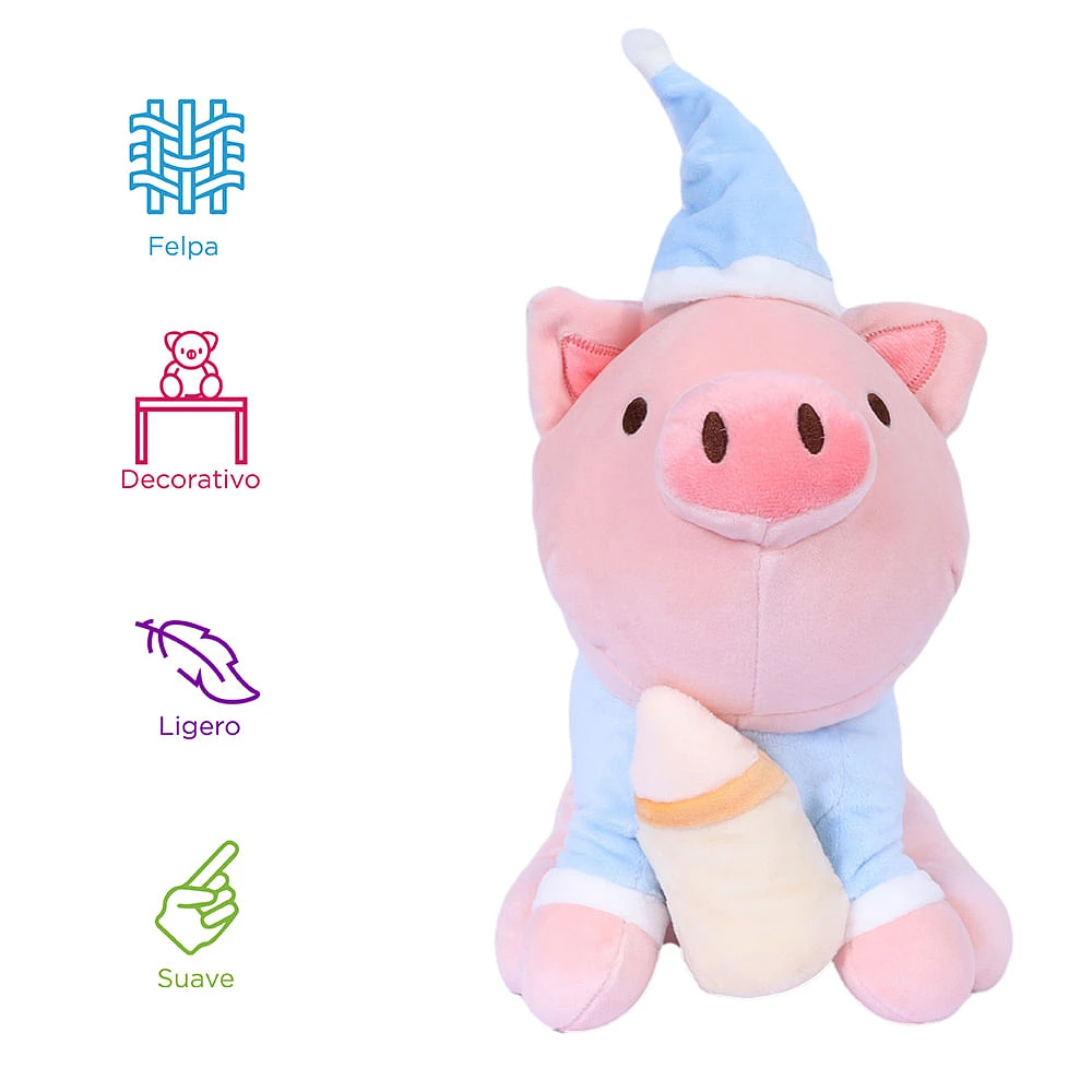 Peluche Miniso Cerdito En Pijama Felpa