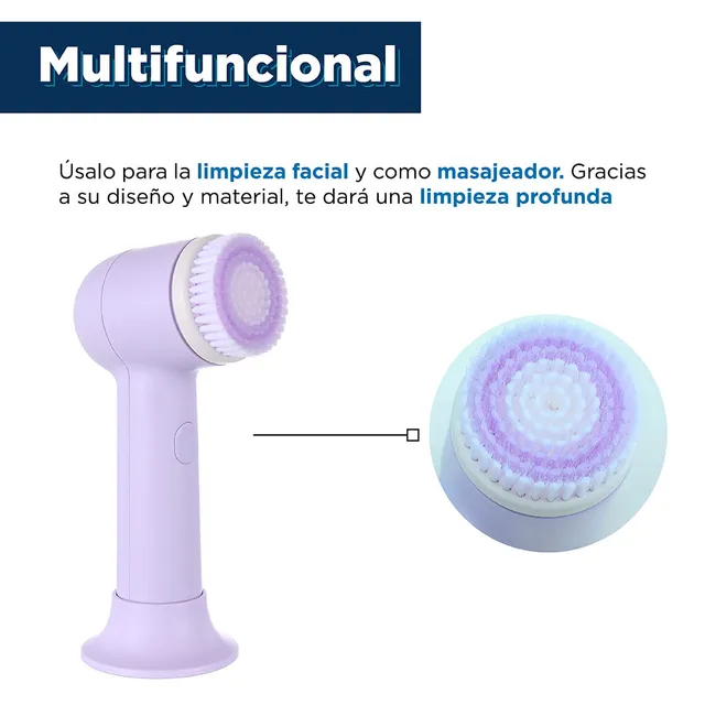 Cepillo limpiador facial eléctrico Myrva