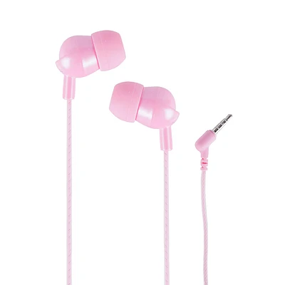 Audífonos De Cable In - Ear Con Estuche, Rosa