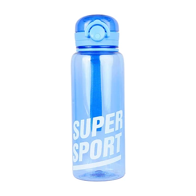 Botella Deportiva Con Tapa De Anillo Tritan Azul 700 ml