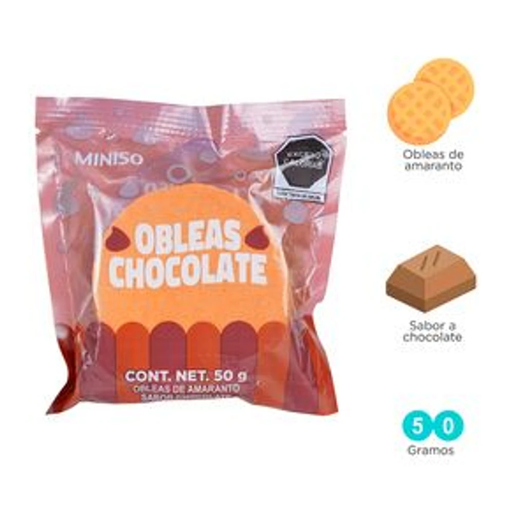 Obleas De Chocolate 50 g