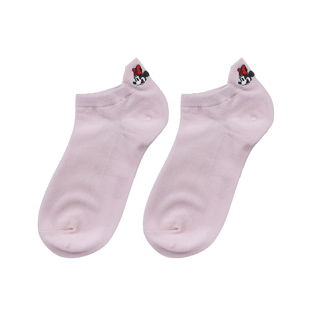 Tines Para Mujer Disney Minnie Mouse 62% Algodón, 34% Poliéster, 3% Elastano, 1% Poliamida Rosas 23-25 2 Pares