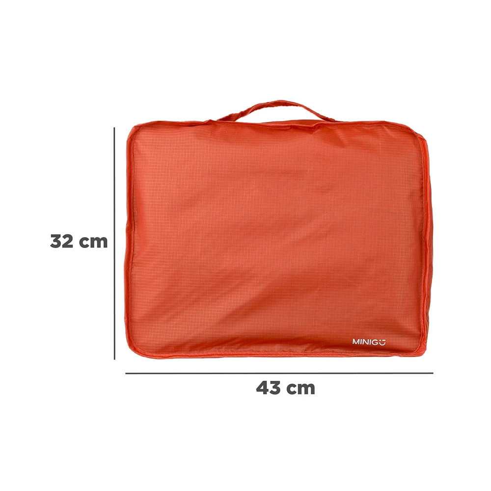 Bolsa De Viaje Portátil 100% Poliéster Naranja 43x32x12 cm