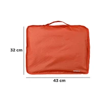 Bolsa De Viaje Portátil 100% Poliéster Naranja 43x32x12 cm