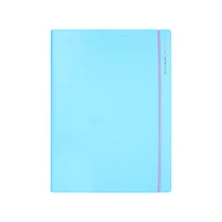 Cuaderno Rayado Con Funda Carpeta Tamaño B5 Azul 24 Hojas