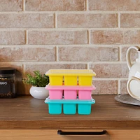 Set Moldes Para Cubos De Hielo Mini Plástico 7x4x13 cm 3 Piezas