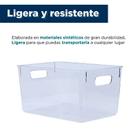 Organizador De Escritorio Plástico Transparente 28.6x20.5x15.5 cm