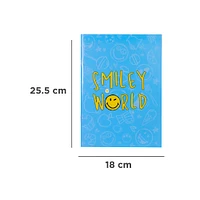 Libreta Smiley World Azul 25.5x18 cm Rayas 48 Hojas