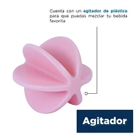 Cilindro Deportivo Con Agitador Plástico Rosa 800 ml