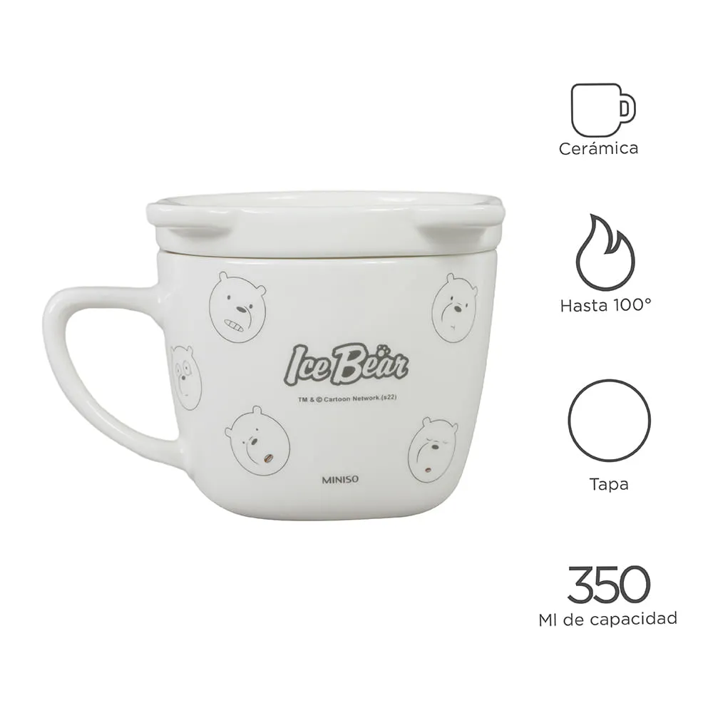 Taza Con Tapa We Bare Bears Polar - Cocina - Miniso en Línea - Miniso