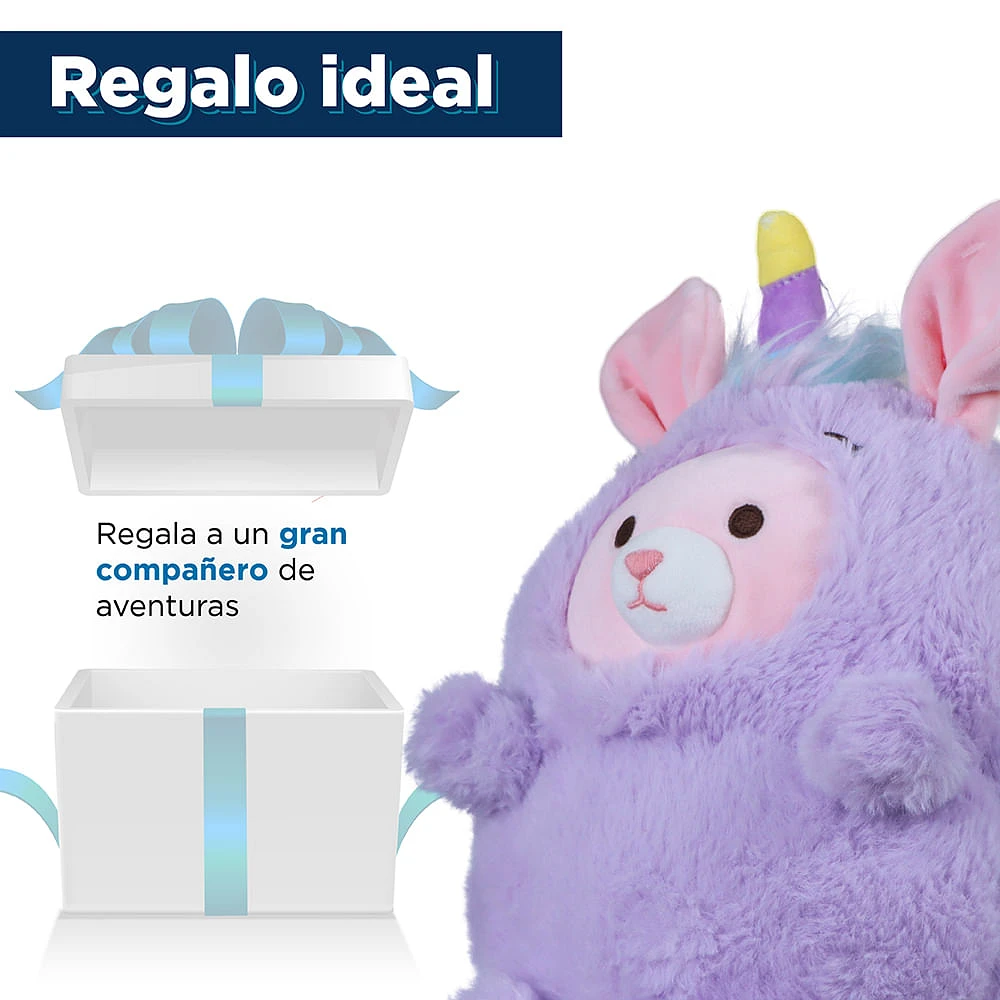 Peluche Miniso Conejita Bun Bun Disfrazada De Unicornio 22x28 cm 0-99 Años