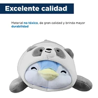 Peluche Sr. Miniso Disfrazado De Panda Felpa 20x20 cm