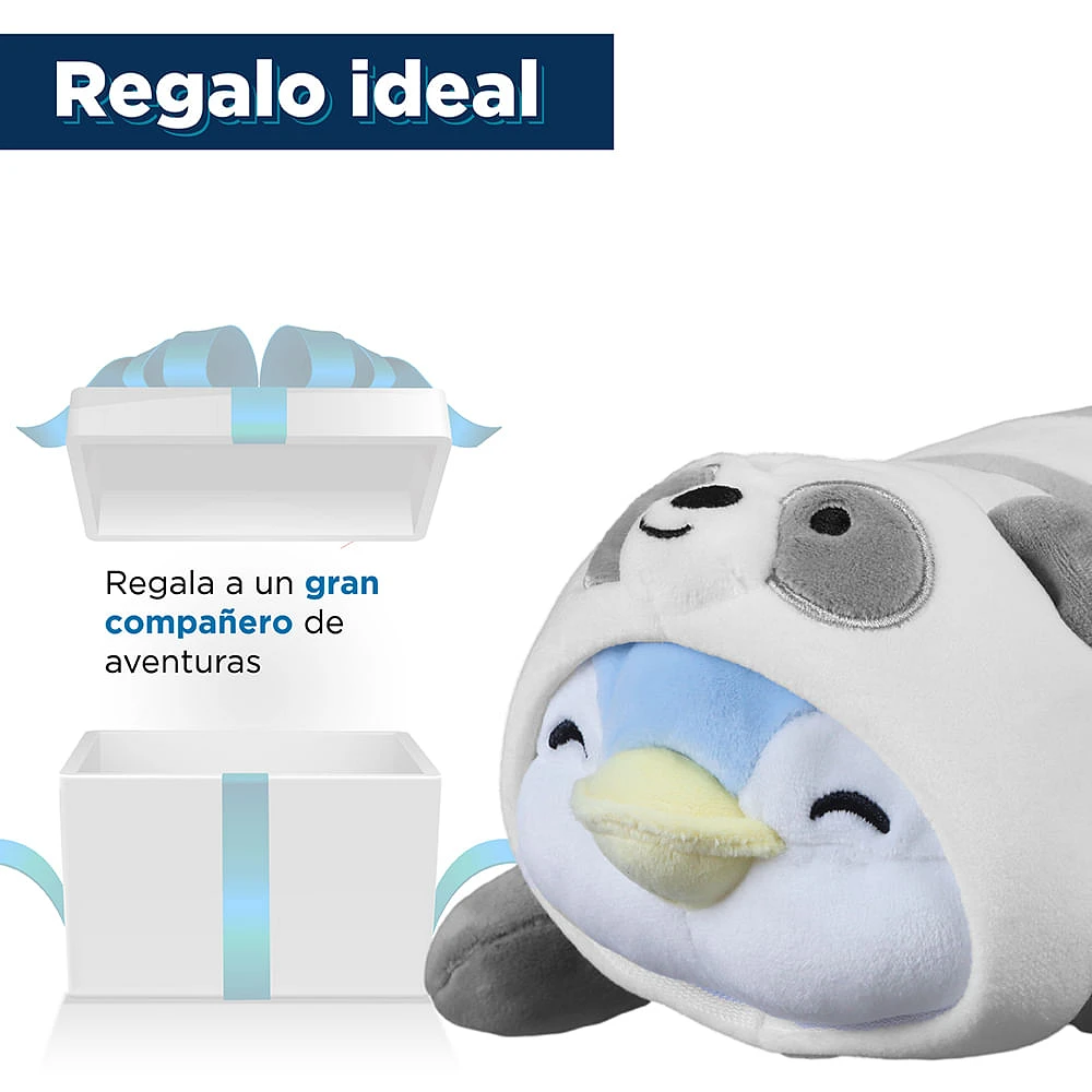 Peluche Sr. Miniso Disfrazado De Panda Felpa 20x20 cm